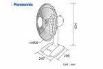 Quạt Bàn Panasonic F-400CI Màu Trắng Ngà - Ảnh 4
