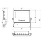 Đèn pha led ngoài trời Panasonic 10w - Ảnh 2