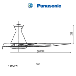 Quạt Trần Panasonic 5 Cánh F-60GFN Màu Trắng Có Đèn LED - Ảnh 9
