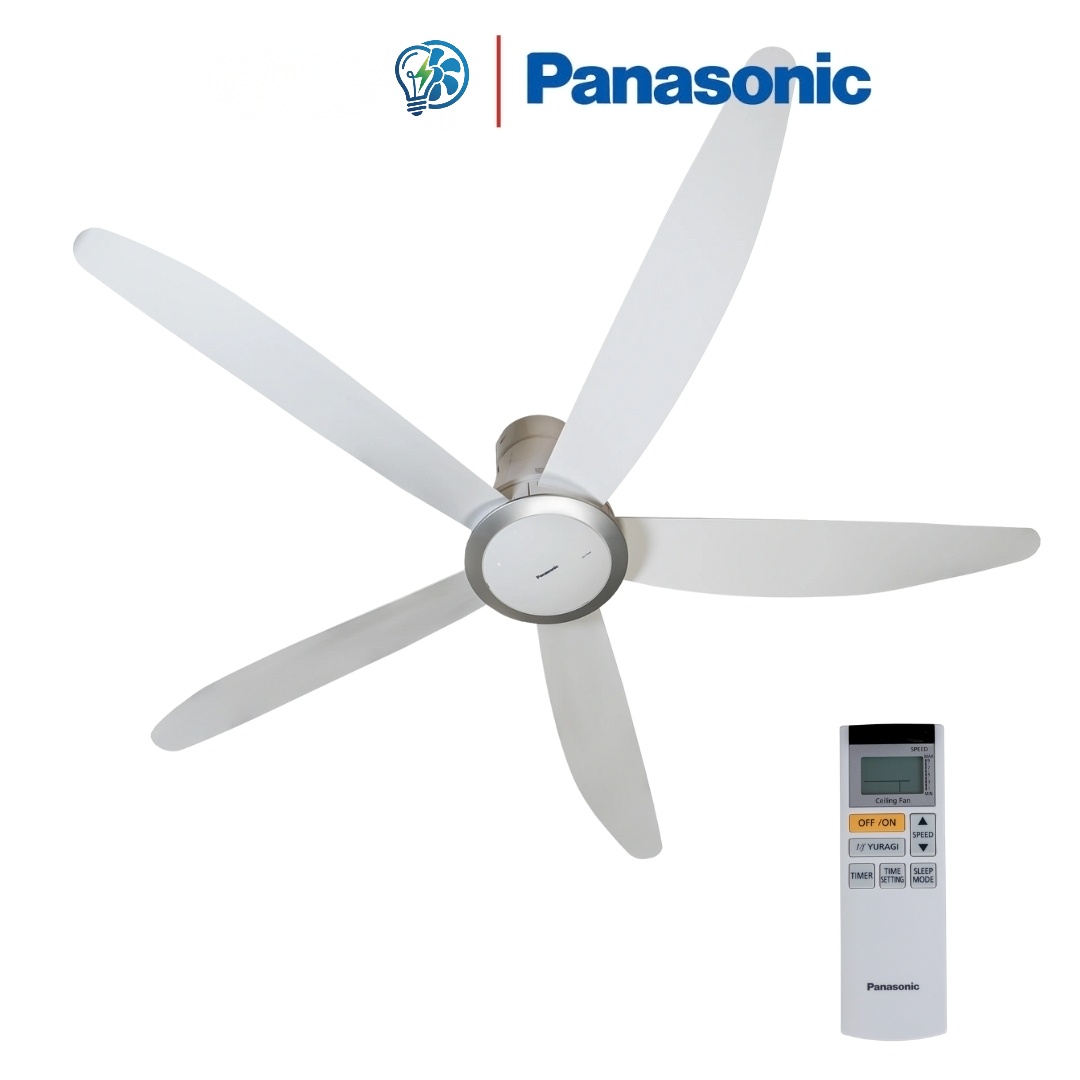 Quat-Tran-Panasonic-5-Canh-F-60TDN-Mau-Trang-1 Quạt Trần Panasonic 5 Cánh F-60TDN Màu Trắng - Ảnh 1