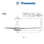 Quạt Trần Panasonic F-56NCL 3 Cánh Màu Đồng Hộp Số Nổi - Ảnh 5