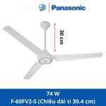 Quạt Trần Panasonic F-60FV2 3 Cánh Màu Trắng Hộp Số - Ảnh 7