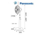 Quạt Đứng Panasonic F-409KB Màu Xanh Có Remote - Ảnh 2